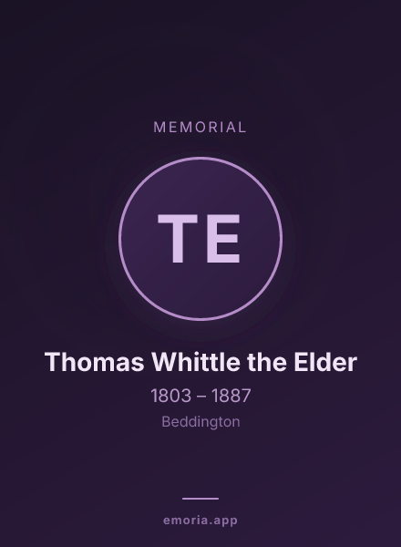 Memorial portrait of Thomas Whittle the Elder