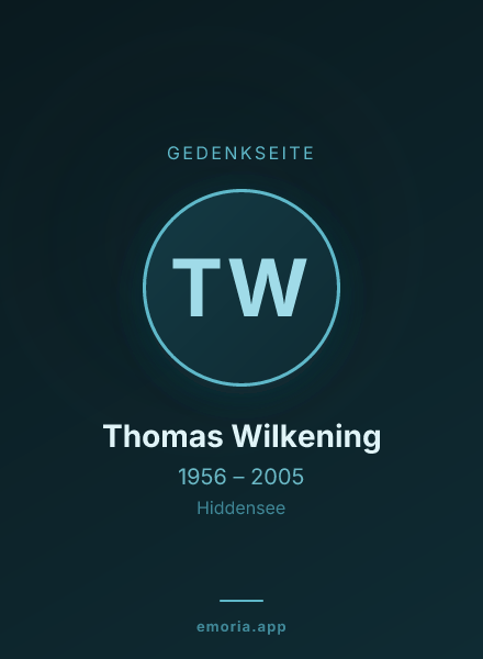 Gedenkportrait von Thomas Wilkening
