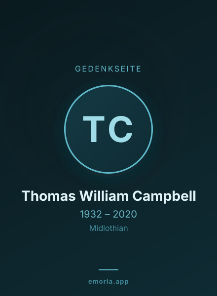 Gedenkportrait von Thomas William Campbell