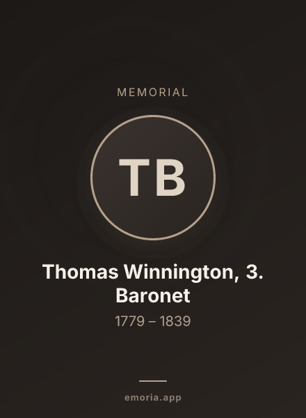 Memorial portrait of Thomas Winnington, 3. Baronet