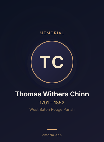 Memorial portrait of Thomas Withers Chinn