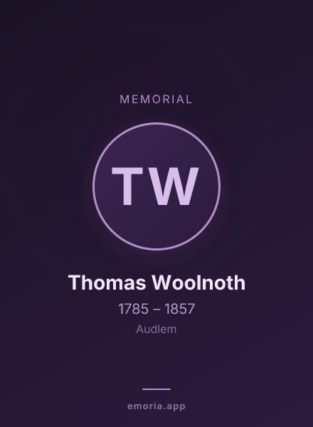 Memorial portrait of Thomas Woolnoth