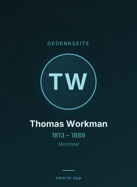 Gedenkportrait von Thomas Workman