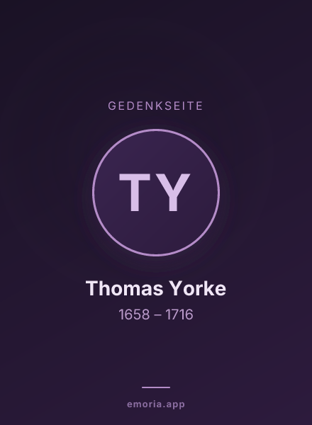 Gedenkportrait von Thomas Yorke