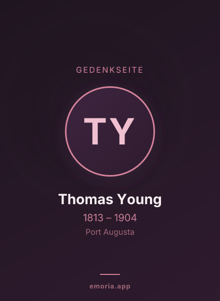 Gedenkportrait von Thomas Young
