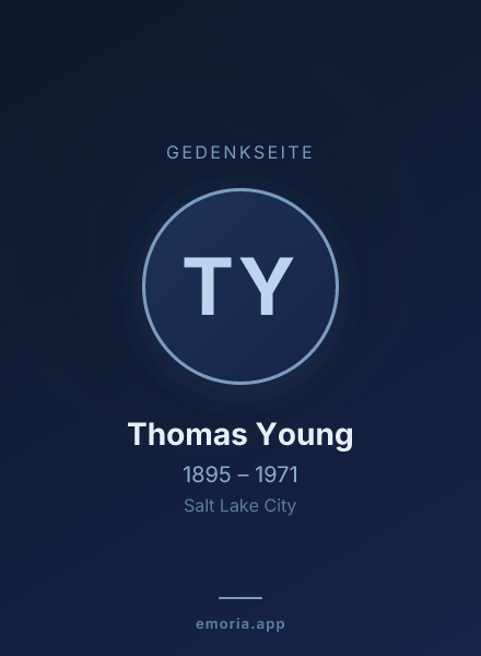 Gedenkportrait von Thomas Young