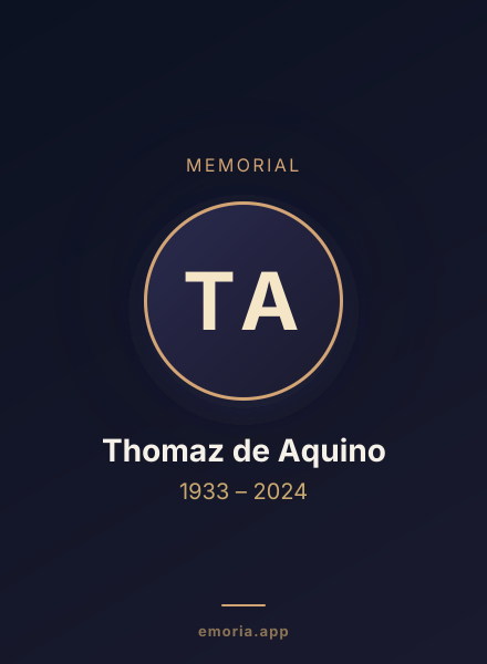 Memorial portrait of Thomaz de Aquino