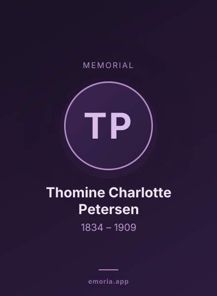 Memorial portrait of Thomine Charlotte Petersen