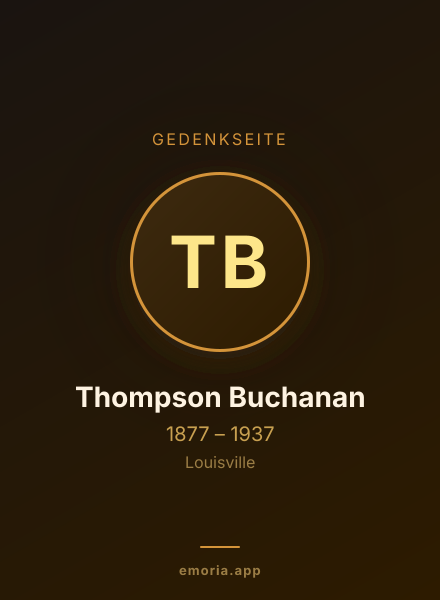 Gedenkportrait von Thompson Buchanan