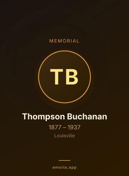 Memorial portrait of Thompson Buchanan