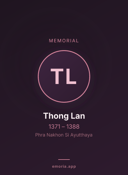 Memorial portrait of Thong Lan