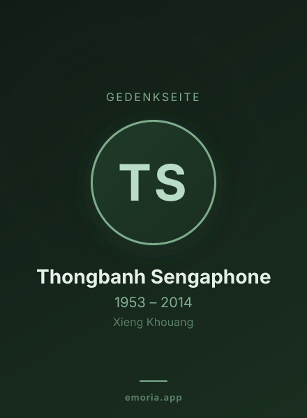 Gedenkportrait von Thongbanh Sengaphone
