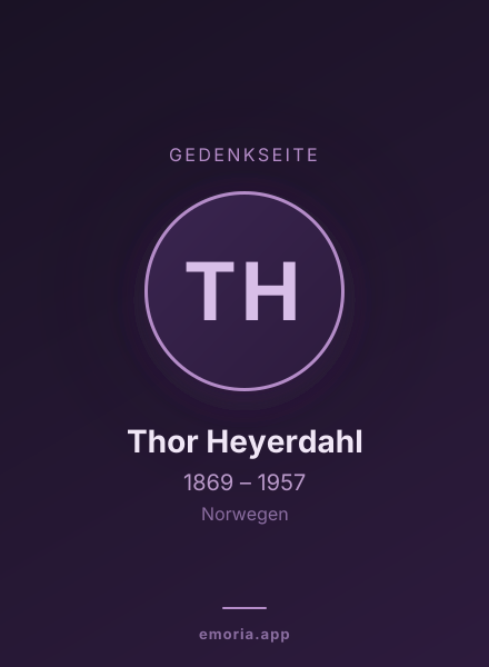Gedenkportrait von Thor Heyerdahl