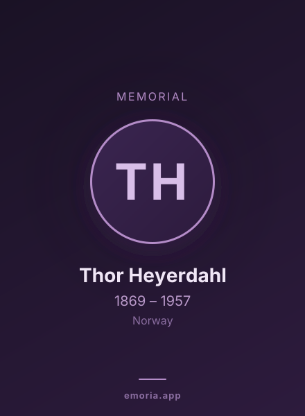 Memorial portrait of Thor Heyerdahl