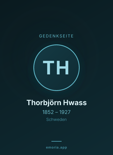Gedenkportrait von Thorbjörn Hwass