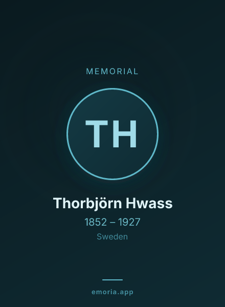 Memorial portrait of Thorbjörn Hwass