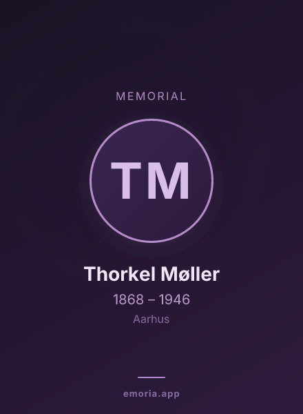 Memorial portrait of Thorkel Møller
