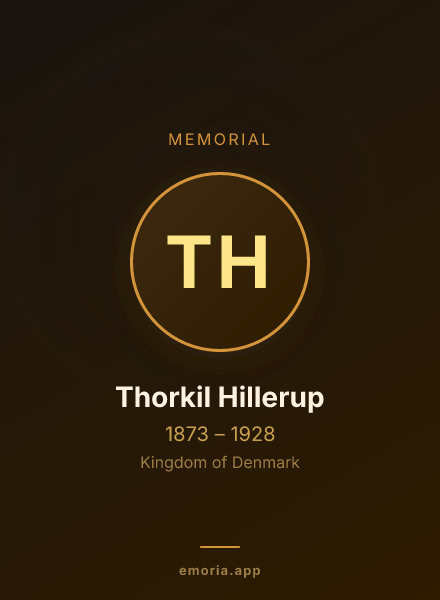 Memorial portrait of Thorkil Hillerup