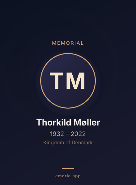 Memorial portrait of Thorkild Møller