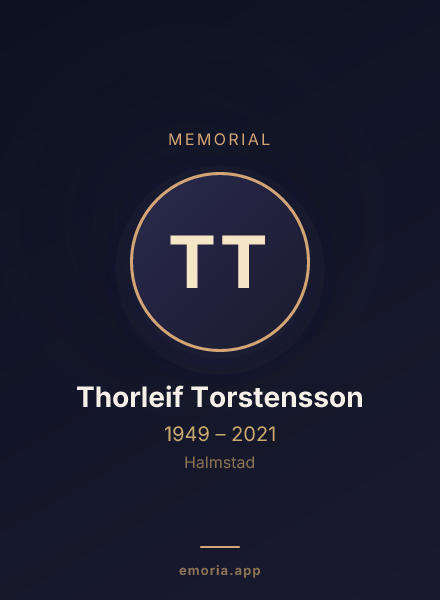 Memorial portrait of Thorleif Torstensson