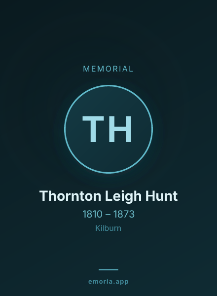 Memorial portrait of Thornton Leigh Hunt