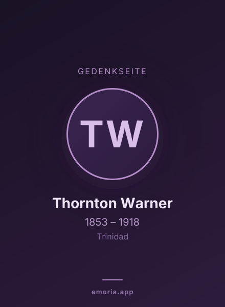 Gedenkportrait von Thornton Warner