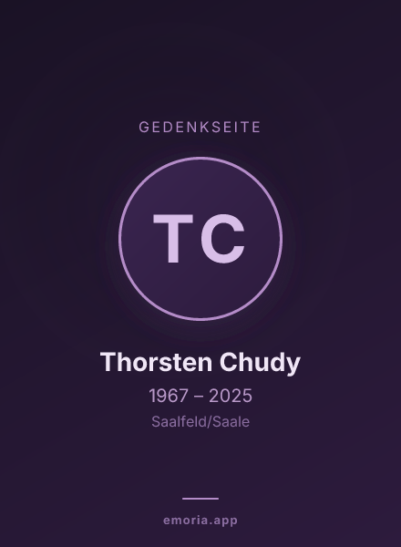 Gedenkportrait von Thorsten Chudy