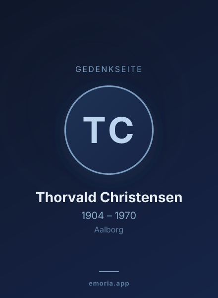 Gedenkportrait von Thorvald Christensen