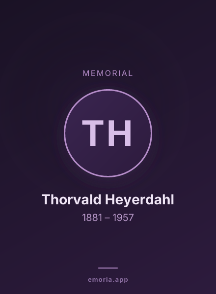 Memorial portrait of Thorvald Heyerdahl
