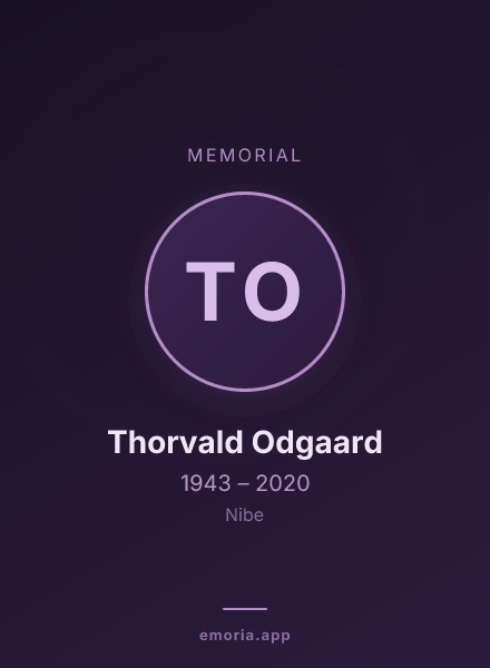 Memorial portrait of Thorvald Odgaard