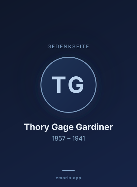 Gedenkportrait von Thory Gage Gardiner