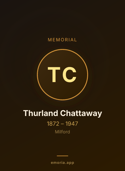 Memorial portrait of Thurland Chattaway
