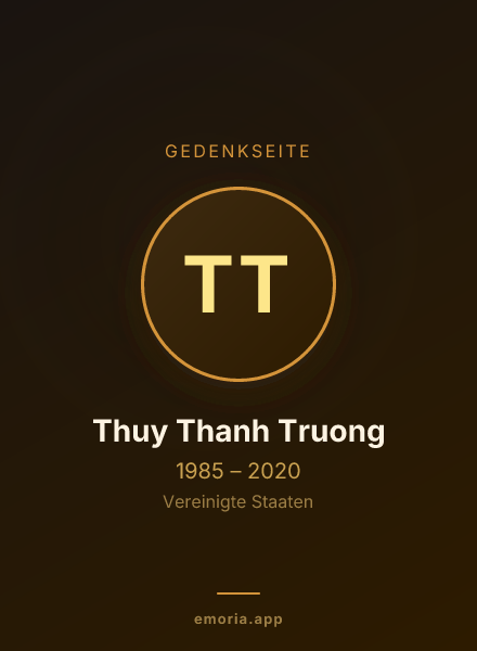 Gedenkportrait von Thuy Thanh Truong