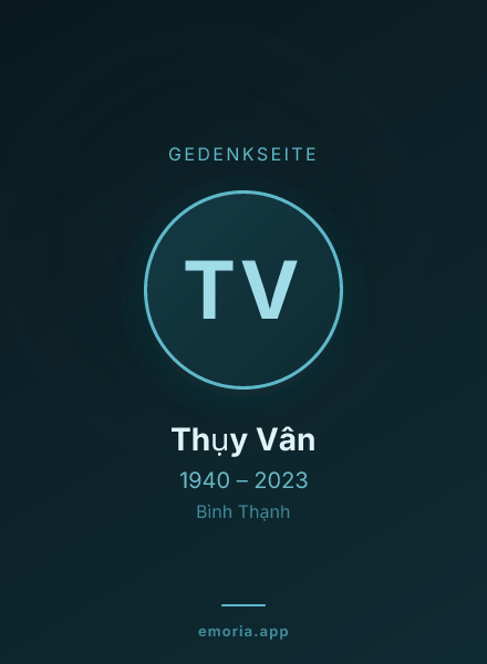 Gedenkportrait von Thụy Vân