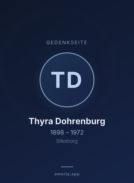 Gedenkportrait von Thyra Dohrenburg