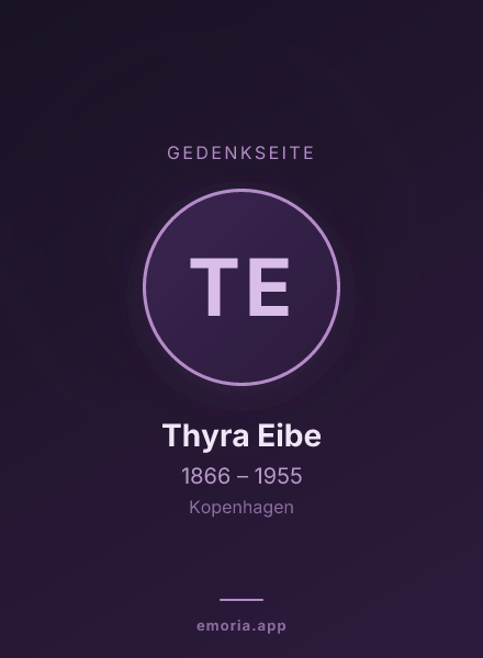 Gedenkportrait von Thyra Eibe