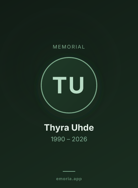 Memorial portrait of Thyra Uhde
