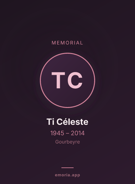Memorial portrait of Ti Céleste