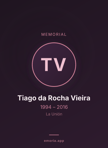 Memorial portrait of Tiago da Rocha Vieira
