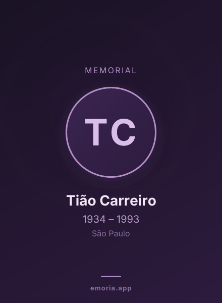 Memorial portrait of Tião Carreiro