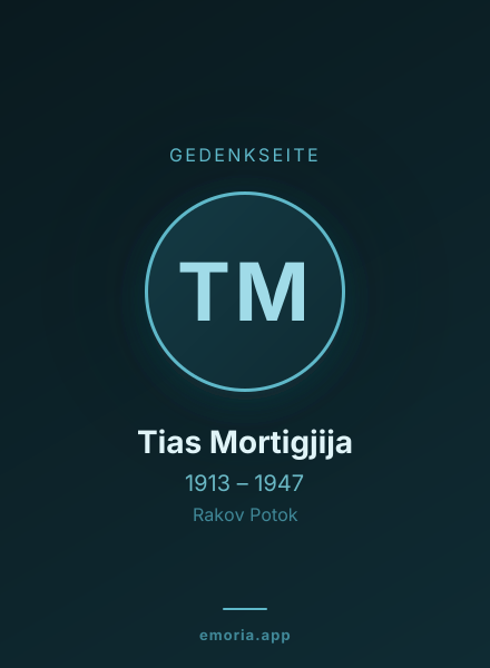 Gedenkportrait von Tias Mortigjija