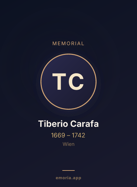 Memorial portrait of Tiberio Carafa