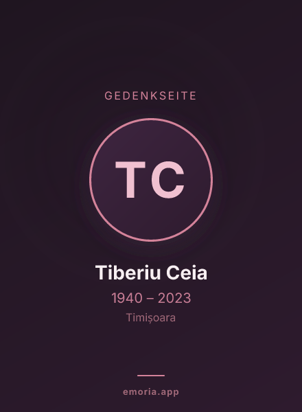 Gedenkportrait von Tiberiu Ceia