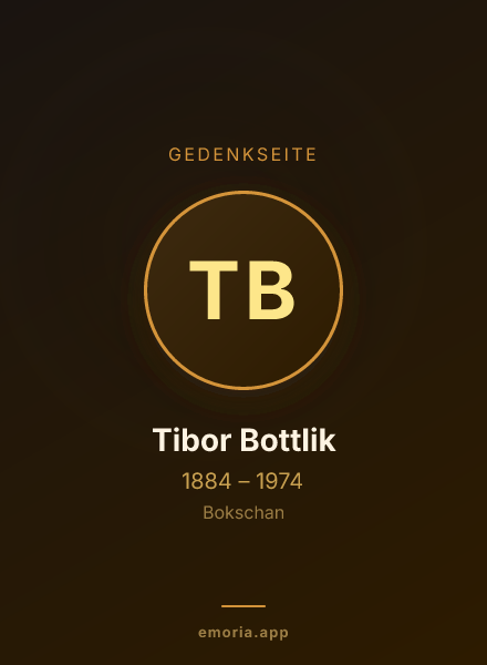 Gedenkportrait von Tibor Bottlik