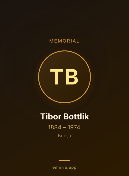 Memorial portrait of Tibor Bottlik