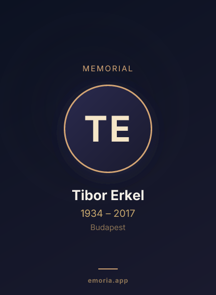Memorial portrait of Tibor Erkel