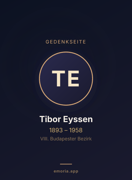 Gedenkportrait von Tibor Eyssen
