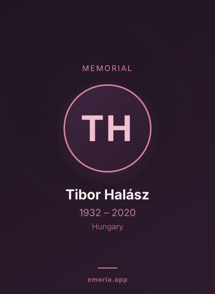 Memorial portrait of Tibor Halász