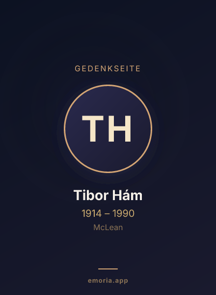 Gedenkportrait von Tibor Hám