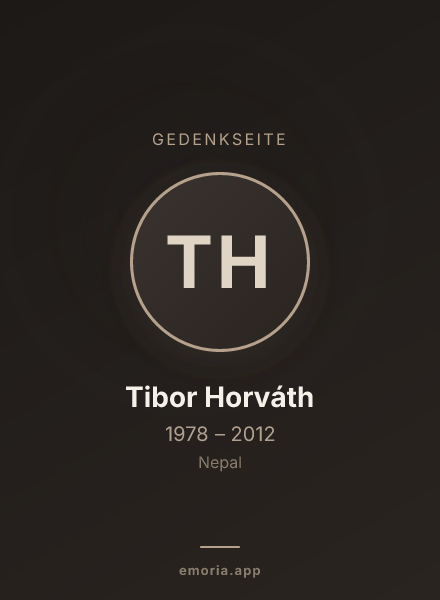 Gedenkportrait von Tibor Horváth